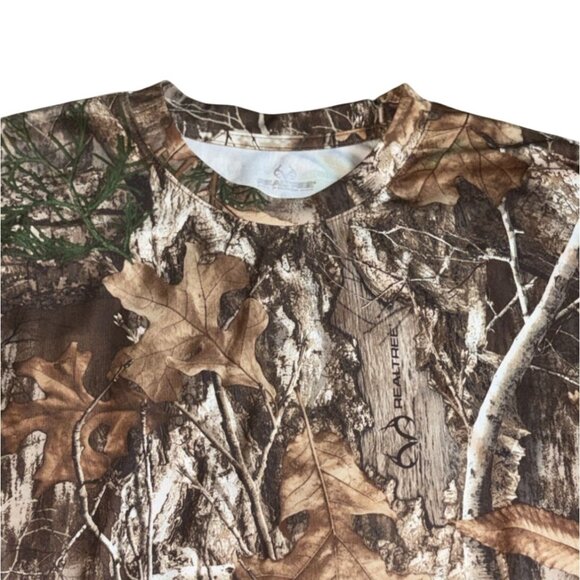 Real Tree Mens Performance T-Shirt-Camouflage-L-GUC - Picture 2 of 5